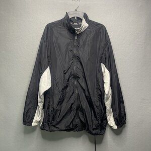 Vintage 90s Nike Black White Windbreaker Jacket Big Logo XL